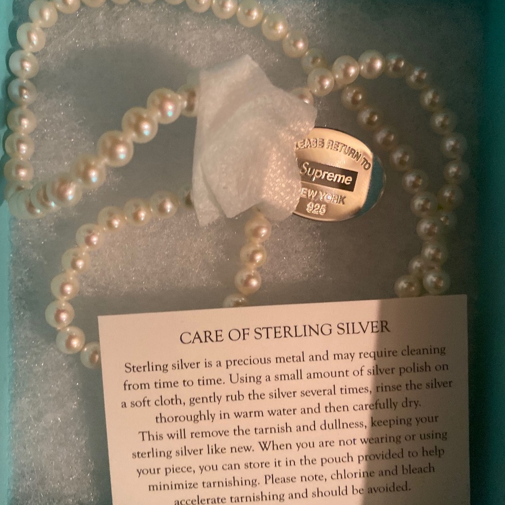 Supreme Tiffany & co pearl necklace